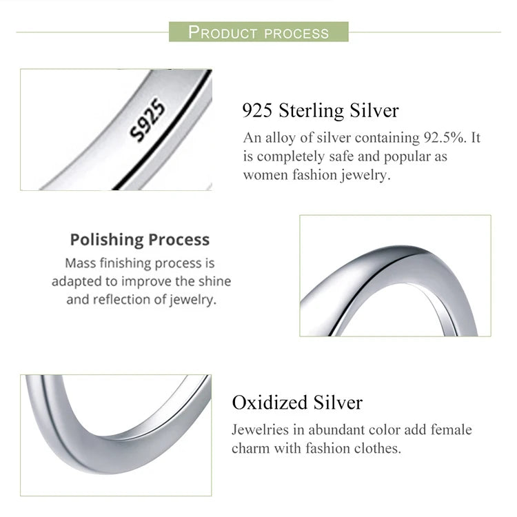 925 Sterling Silver Women’s Open Wave Ring – Irregular Wide Noodle Design Gift
