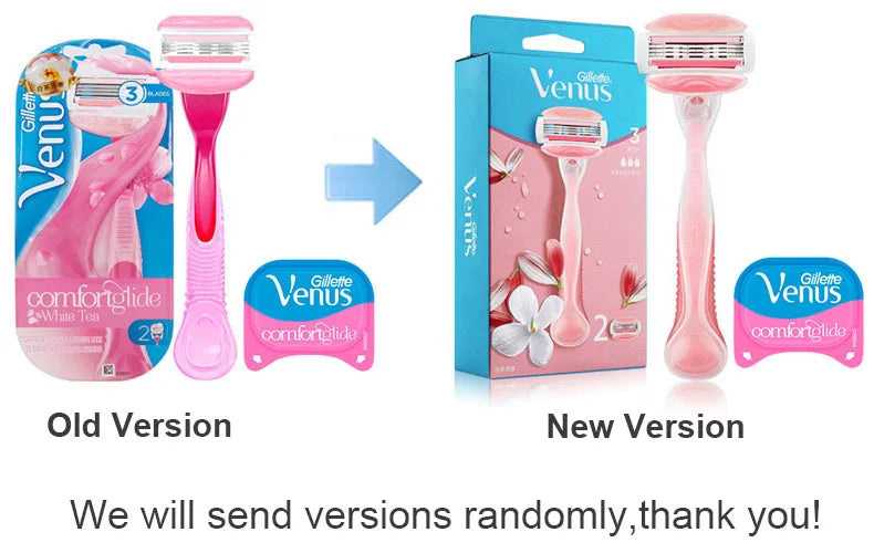 Gillette Venus Safety Razor for Women - 3/5 Blade Shaver for Face, Arms, Legs, and Hair Removal