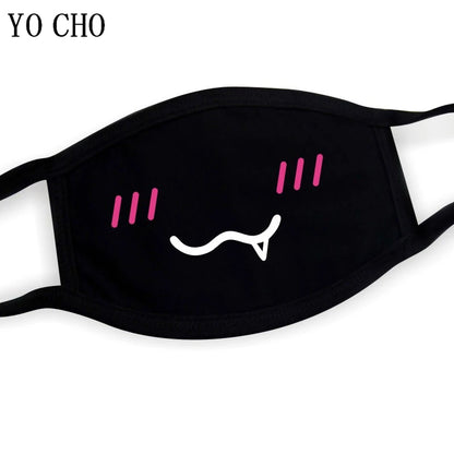YO CHO Unisex Cotton Dust Mouth Mask – Anime Cartoon Respirator, Warm Mouth Muffle, Perfect Birthday Party Gift