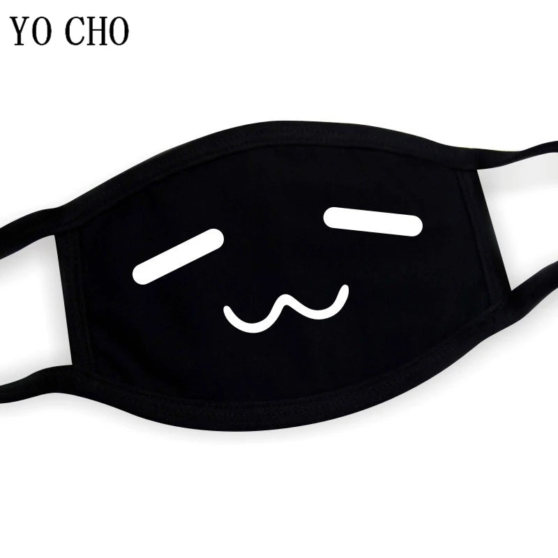 YO CHO Unisex Cotton Dust Mouth Mask – Anime Cartoon Respirator, Warm Mouth Muffle, Perfect Birthday Party Gift