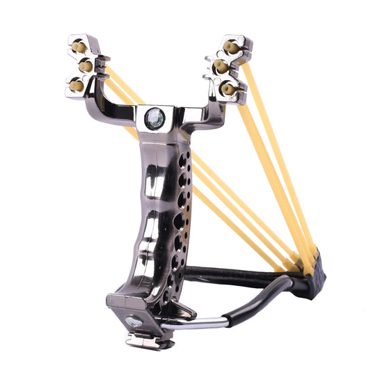2020 Professional Hunting Slingshot with Wrist Support & Compass – Precision Outdoor Catapult for Target Shooting & Camping