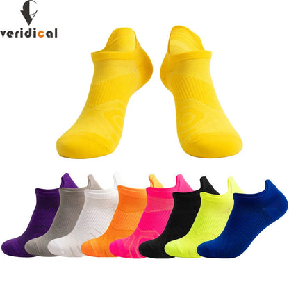 Athletic No-Show Ankle Socks — Breathable, Non-Slip Nylon Sports Socks for Basketball, Running, Biking & Football