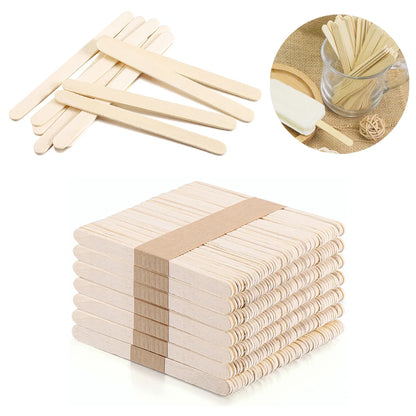 50/100/150PCS Resin Stirring & Popsicle Sticks – DIY Epoxy, Ice Cream, Wood Craft Tools