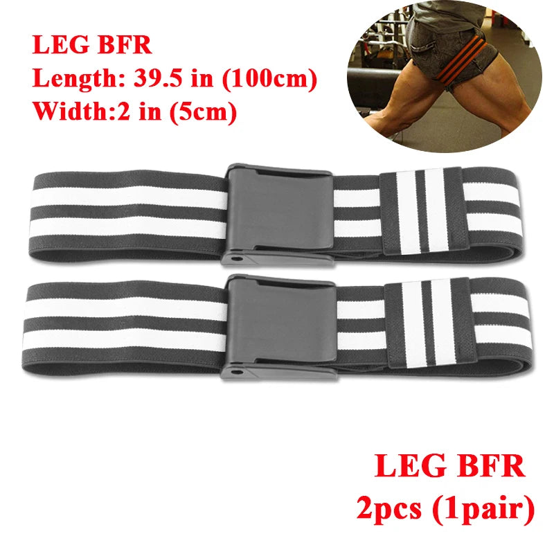 BFR Blood Flow Restriction Bands – Gym Fitness Training Straps for Arms & Legs, Muscle Growth, Bodybuilding & Weightlifting Occlusion Bands