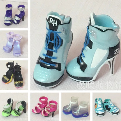 Original Rainbow School Doll – Multi-Style Shoes & DIY Dress-Up Accessories for Girls