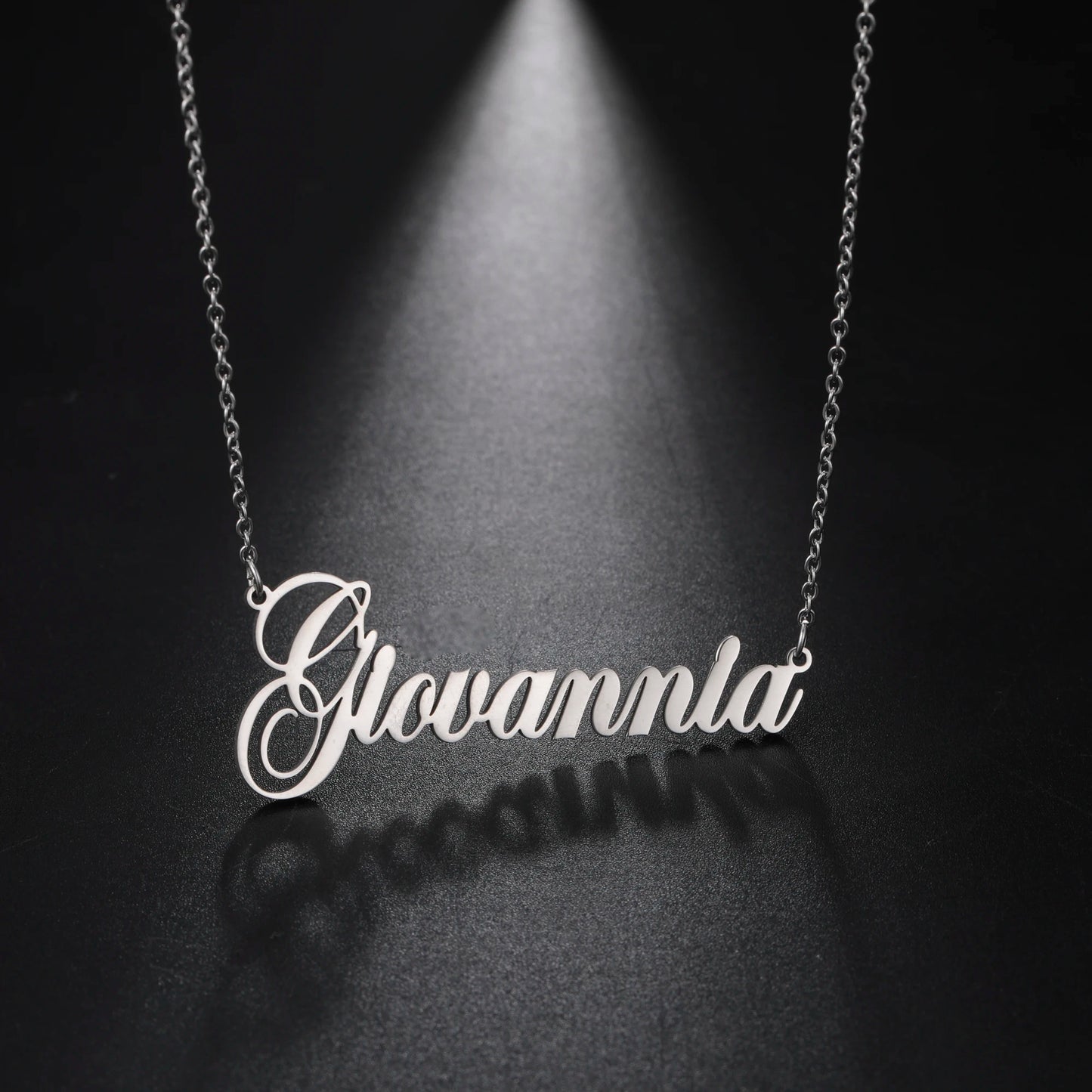 Sipuris Custom Name Necklace - Personalized Gold Stainless Steel Choker Jewelry Gift for Women & Men Wedding Style