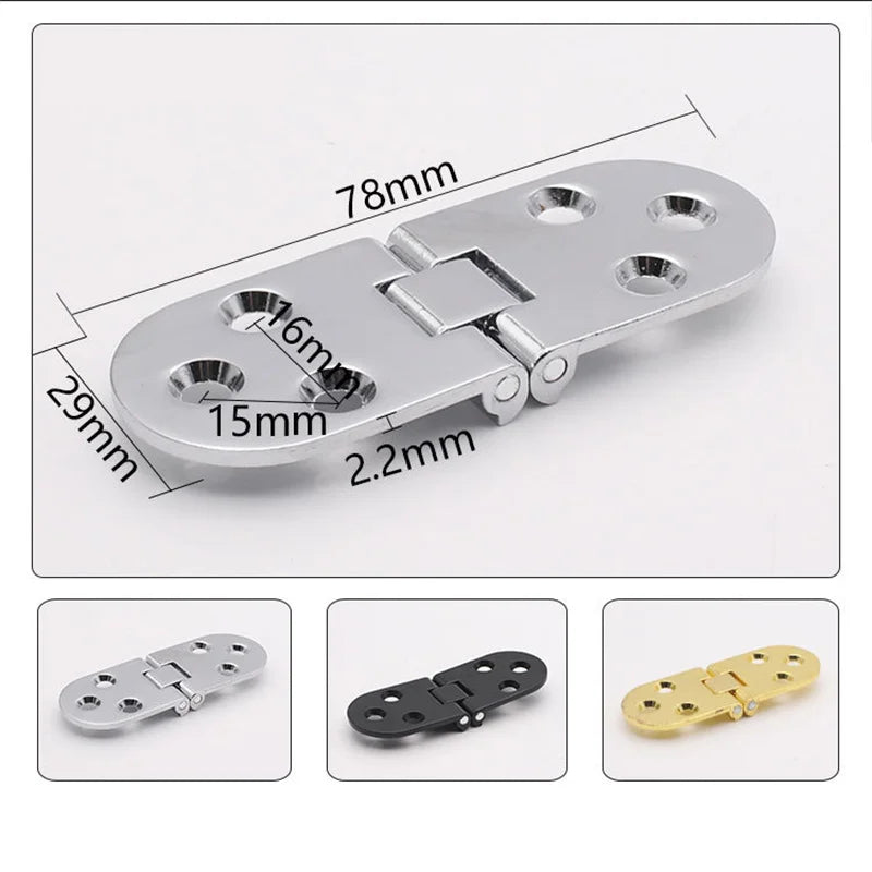 Self-Supporting Folding Hinges | Furniture Fittings for Cabinets & Tables, Flush Mounted for Kitchen Furniture