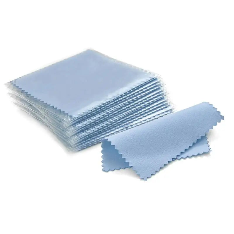 Silver Polishing Cloth – 8x8cm Reusable Jewelry Cleaning Wipes (10/50PCS) Anti-Tarnish