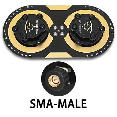 Maple Leaf 5.8GHz 11dBi Circular-Polarized FPV Antenna Kit — Compatible with FatShark & SKYZONE EV300D RC Goggles/Monitors