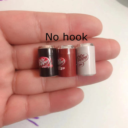 Cola Charms - 10pcs Mini Drink Pendants for DIY Earrings, Bracelets & Phone Accessories