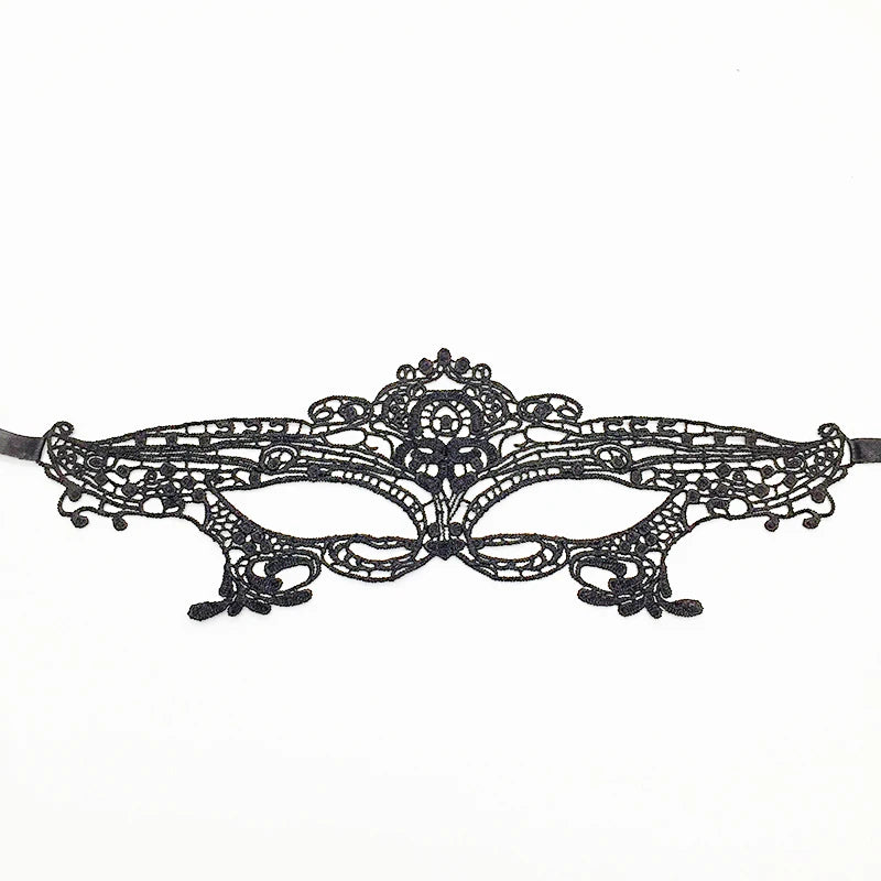 Sexy Lace Eye Mask for Women — Venetian Masquerade, Halloween & Carnival Half-Face Cosplay Party Mask
