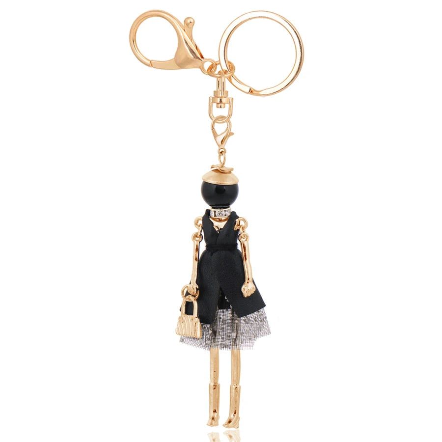 Trendy Women’s Metal Charm Keychain 2026 – Cute Statement Bag Pendant Jewelry Gift for Ladies