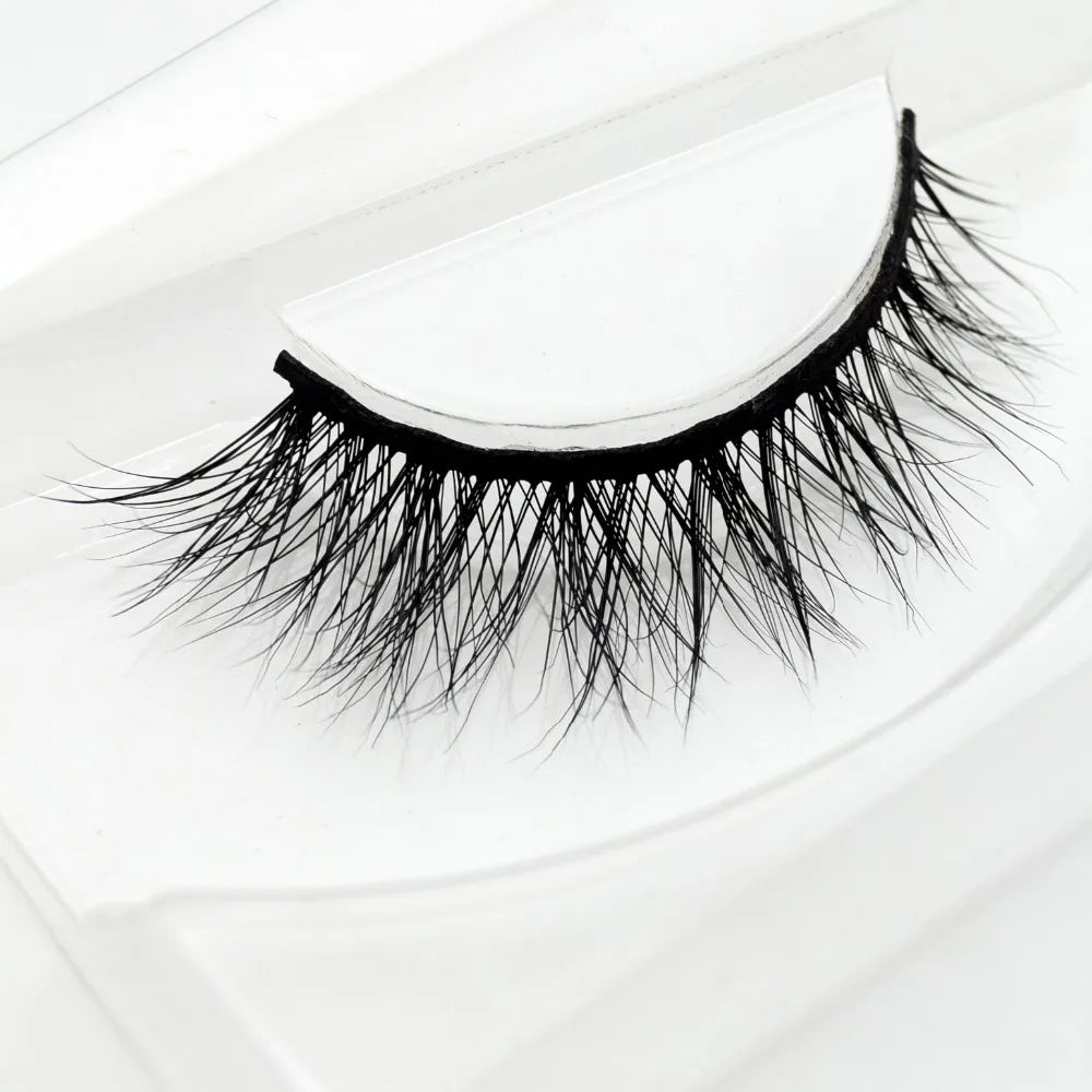 Visofree 3D Mink Eyelashes – Thick Handmade Full Strip Cruelty-Free False Lashes for Makeup M56