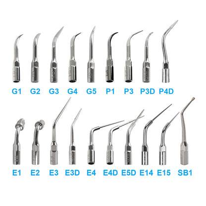 AZDENT Dental Ultrasonic Scaler Tips – Scaling, Periodontics, Endo, Perio Tips for EMS, Woodpecker, DTE, NSK, SATELEC Scalers