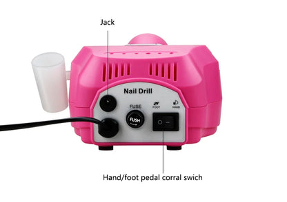 35,000/20,000 RPM Electric Nail Drill Machine – Professional Manicure & Pedicure File with Mill Cutter Sets for Nail Tips