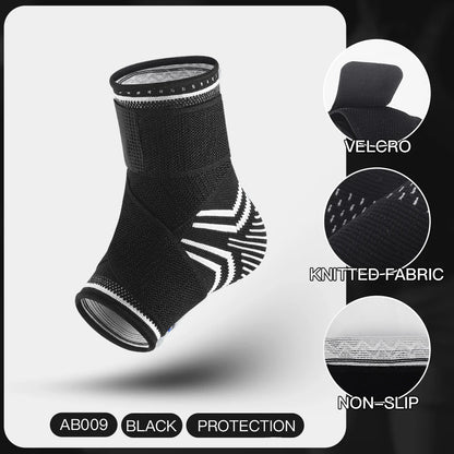 1/2 Pcs Breathable Ankle Support Compression Sleeve — Injury Recovery Joint Pain Sports Socks