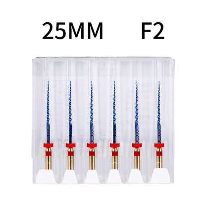 Azdent 6pcs/Pack 25mm SX Dental Files Root Canal Use Rotary Heat Activated  Endodontic Files Rotating File Dentistry Instruments
