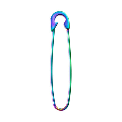 Colorful 18G Surgical Steel Safety Pin Earrings – Punk Hip Hop Cartilage & Eyebrow Piercing Stud Ear Cuff Jewelry Accessories