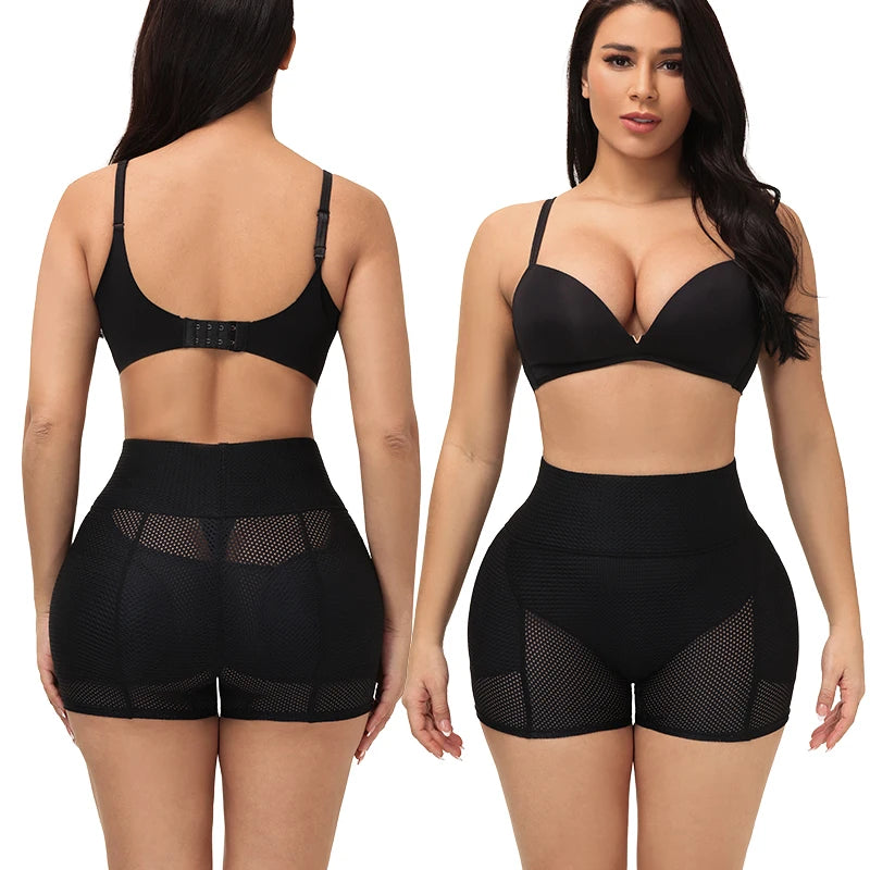 Butt Lifting Hip Enhancer Cushion – Padded Mesh Control Panties for Natural Curves