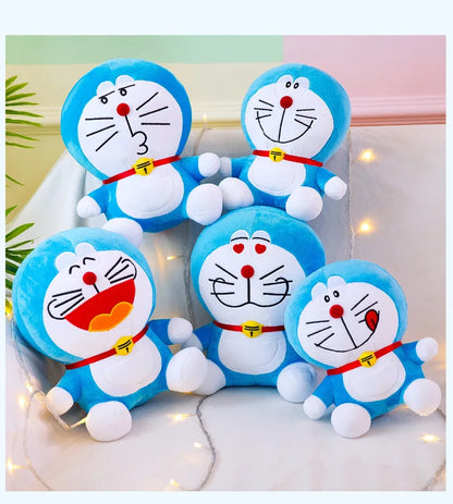 Anime Doraemon Kawaii Plush Toy – Soft Stuffed Animal Doll, Birthday Gift for Kids & Girlfriend