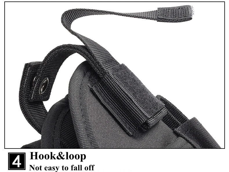 Universal Drop Leg Gun Holster - Right-Handed Tactical Thigh Pistol Bag & Pouch for All Handguns