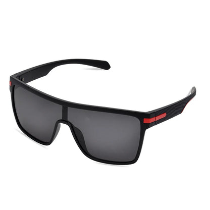 AIMISUV Polarized Oversize Square UV400 Mirror Sunglasses — Driving Shades for Men & Women