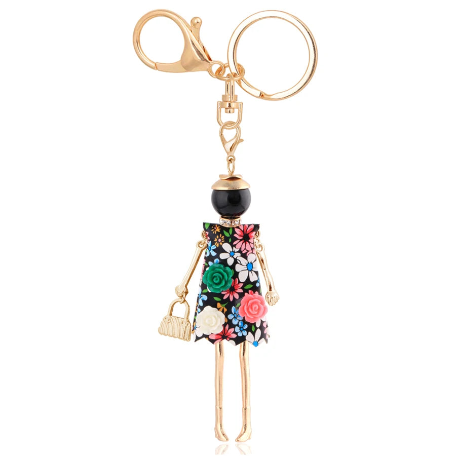 Trendy Women’s Metal Charm Keychain 2026 – Cute Statement Bag Pendant Jewelry Gift for Ladies