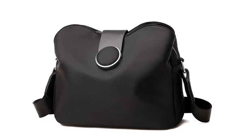 Vintage Waterproof Nylon Shoulder Bag for Women – Simple Crossbody Messenger Bag for Daily Use & Travel