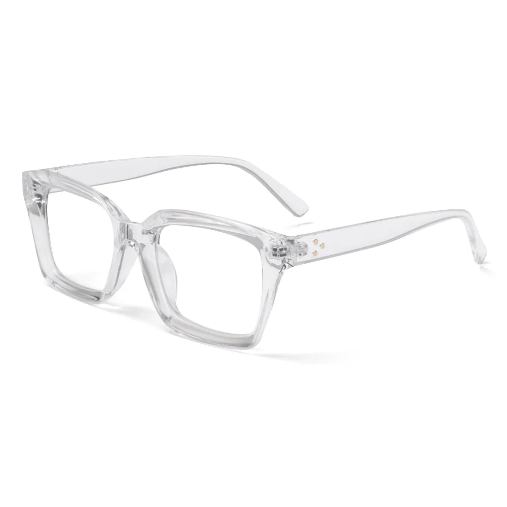 Fashion Oversized Square Reading Glasses for Men & Women – Large Frame Presbyopia Eyewear, Diopter +1.0 to +3.0