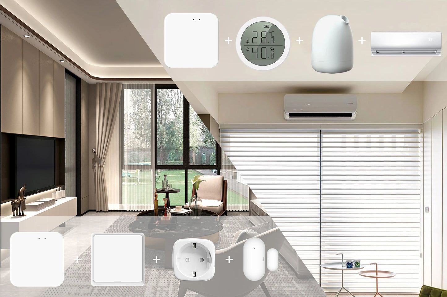 Tuya ZigBee 3.0 Smart Hub - Wireless/Wired Gateway Bridge for App & Voice Control, Alexa & Google Home Compatible