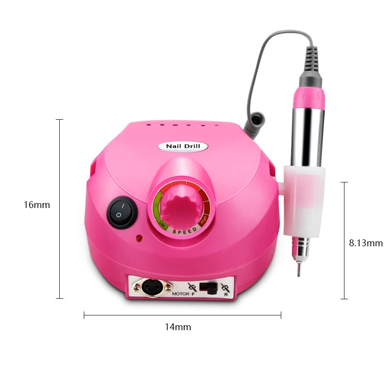35,000/20,000 RPM Electric Nail Drill Machine – Professional Manicure & Pedicure File with Mill Cutter Sets for Nail Tips
