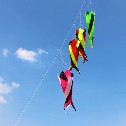 1.2M Spinner Windsock Kite - Soft Inflatable Turbine Line Decoration with Carry Bag