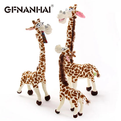 20-35cm Madagascar Plush Toy Set — 6 Styles Soft Stuffed Animal Dolls: Giraffe, Hippo, Lion, Penguin, Zebra, Lemur, Kids Gift