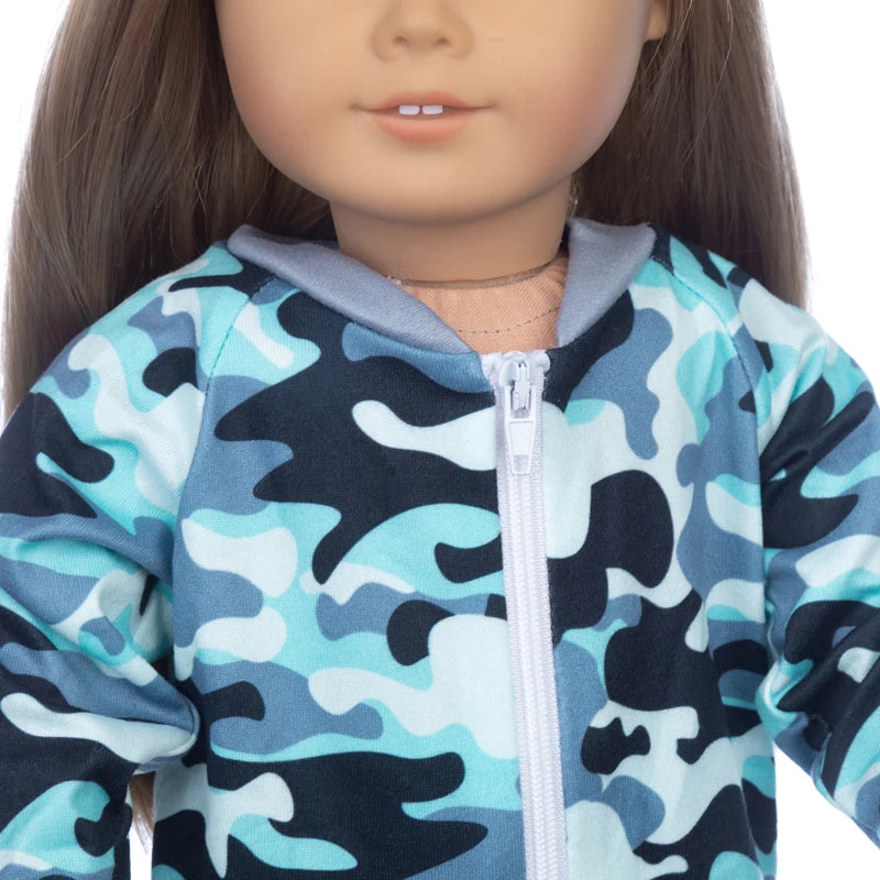 18-Inch Girl Doll Winter Coat — 43cm Baby Doll Jacket Outfit for Dressing
