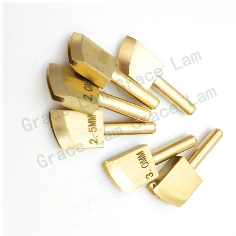 Brass Leather Edge Creaser Set – Soldering Iron Tips & Edging Tools for DIY Leather Craft Polishing & Sealing