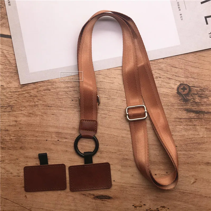 Polyester Adjustable Webbing Lanyard – Wrist & Neck Sling, Multifunctional Mobile Phone Rope with Gasket