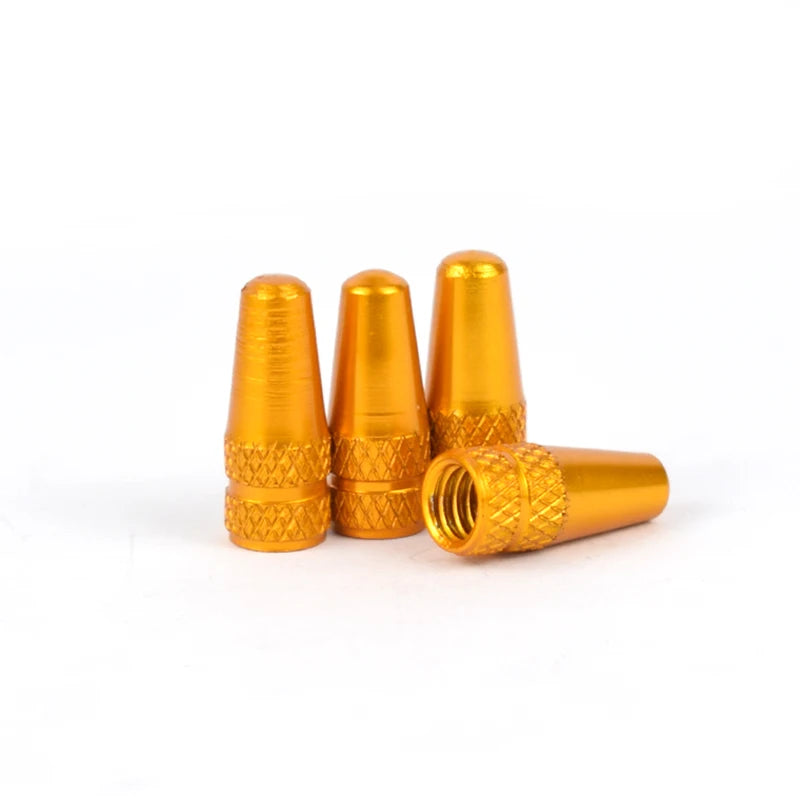 4/8PCS Aluminum Alloy Bicycle Tire Valve Caps – Dustproof Presta Valve Protectors for MTB & Road Bikes