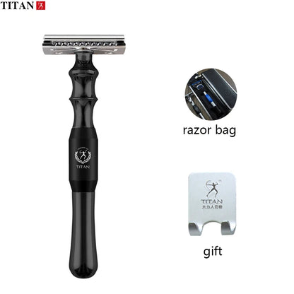 Titan High-Quality Safety Razor for Men – Metal Handle with Replaceable Blade for Precision Shaving
