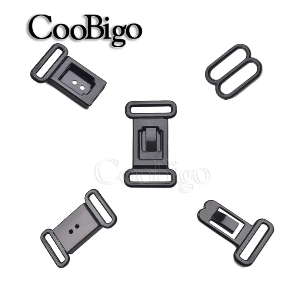 20 Sets 1/2" Adjustable Plastic Buckle Clips – Elastic Strap Bow Tie, Underwear & DIY Belt Fastener Accessories Set