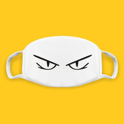 Kawaii Anime Expression Cotton Face Mask – Breathable Smile Mouth Muffle for Unisex Korean Style