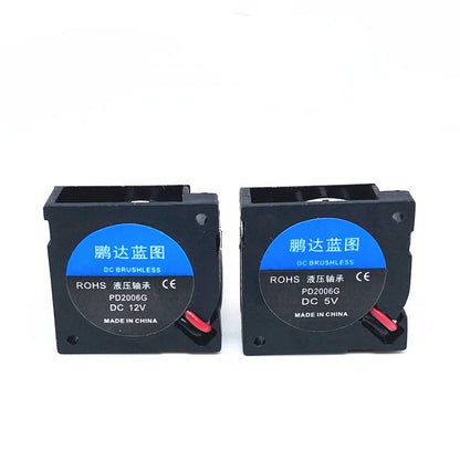 20×20×6mm Mini Blower Fan - 5V/12V 11000RPM Ultrathin 2-Pin 3-Pin 4-Pin PWM Laptop Cooling Fan
