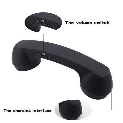 Wireless Retro Bluetooth Handset Phone – Vintage Style Receiver for Smartphones, Tablets & Laptops