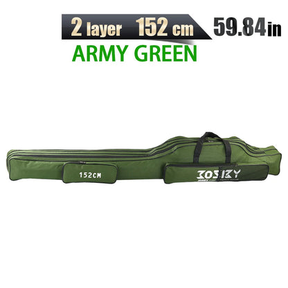 PROXPE Foldable Oxford Fishing Rod Bag – Multi-Purpose Fishing Gear Storage, 60-180cm High Quality