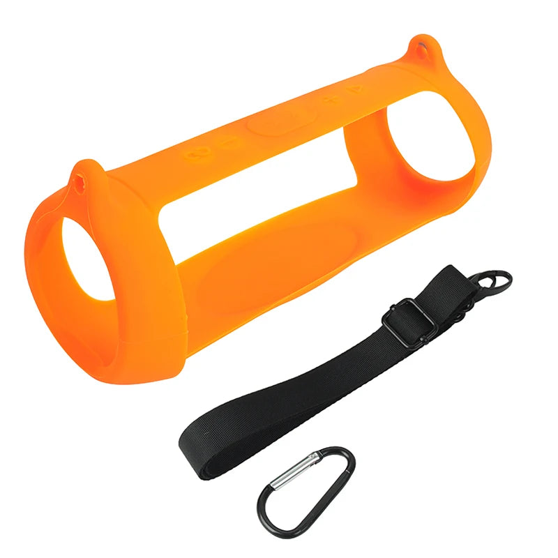 # ZOPRORE JBL Charge 5 Silicone Case Cover - Outdoor Travel Protective Skin with Strap and Carabiner