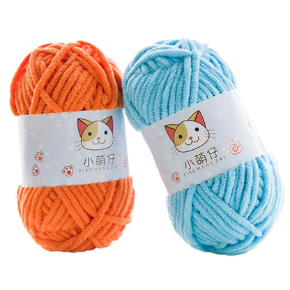 50g/Ball DIY Knitting Yarn – Soft Wool for Baby Scarf, Hat, Chunky Crochet Thread