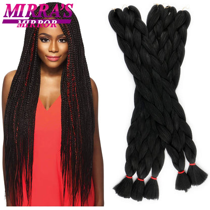 41" Jumbo Braiding Hair Extensions – Purple, Pink & Blue Ombre Synthetic Hair for Box Braids, Wholesale Support