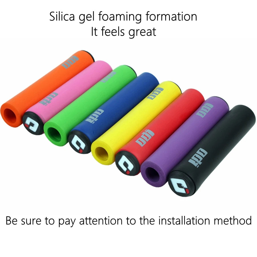 ODI MTB Handlebar Grips – Ultralight Anti-Slip Silica Gel for Mountain & Folding Bikes, Includes Plugs