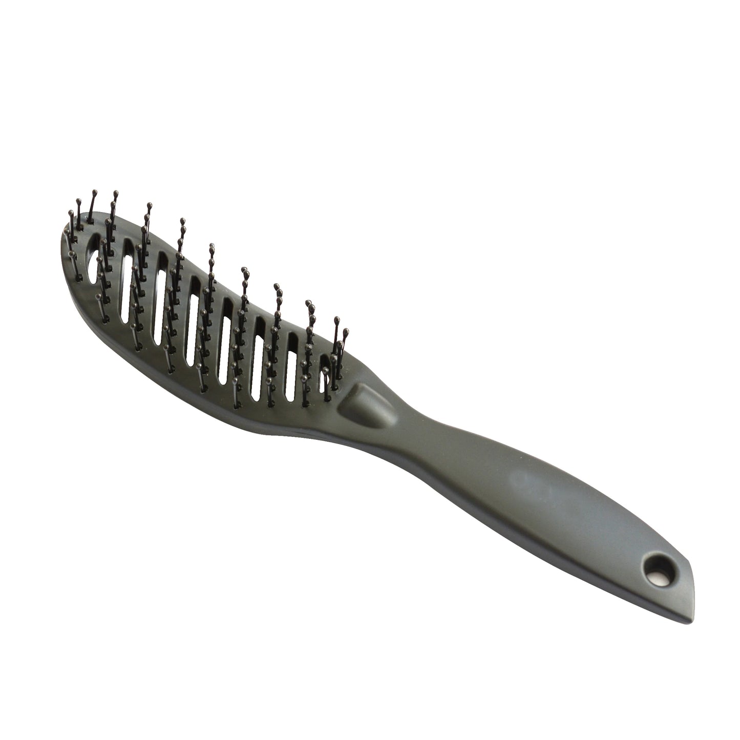 Pro Hair Salon Anti-Static Curved Vent Comb – Heat-Resistant Tine Brush for Scalp Massage & Hairdressing