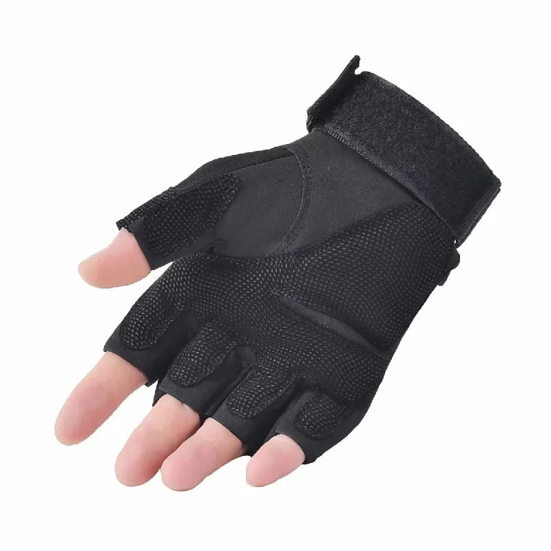New Fingerless Tactical Gloves – Antiskid, Anti-Slip Fitness, Gym, and Cycling Gloves for Men & Women