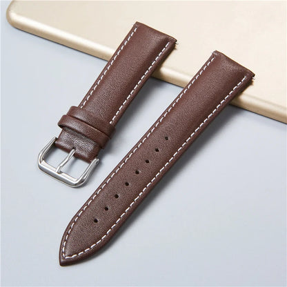 Genuine Leather Watchbands – Calfskin Replacement Straps for Men & Women, 18mm-24mm